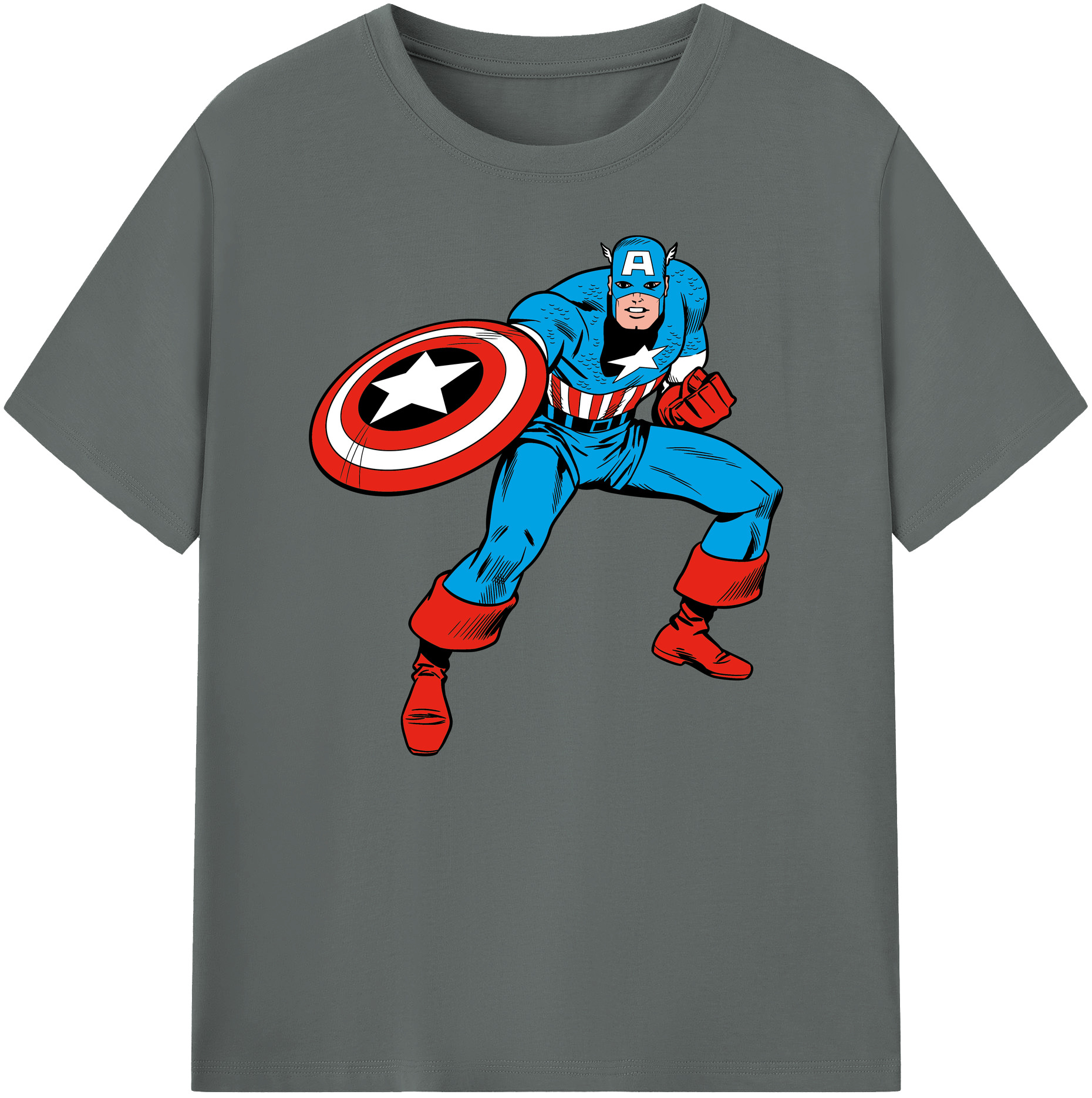 （画像用） アベンジャーズ The Avengers 綿100％ メンズ半袖Tシャツ｜肌触りやわらか＆通気性